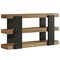 63" Entryway Console Table 3-Tier Sofa Table with Open Storage Shelves